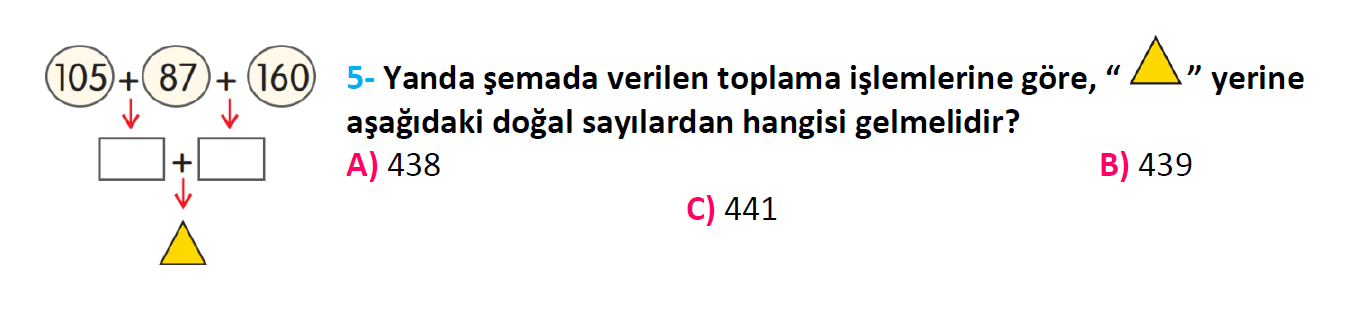 3. Sınıf Türkiye Geneli Kazanım Değerlendirme Sınavı-3