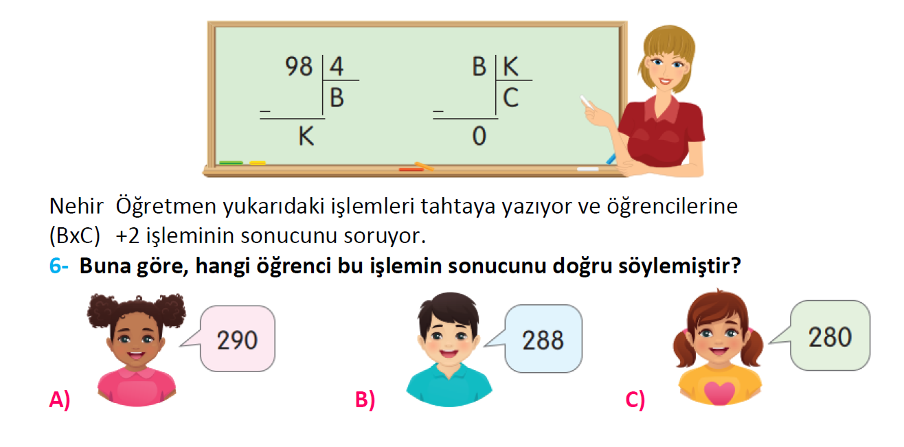 3. Sınıf Türkiye Geneli Kazanım Değerlendirme Sınavı-3