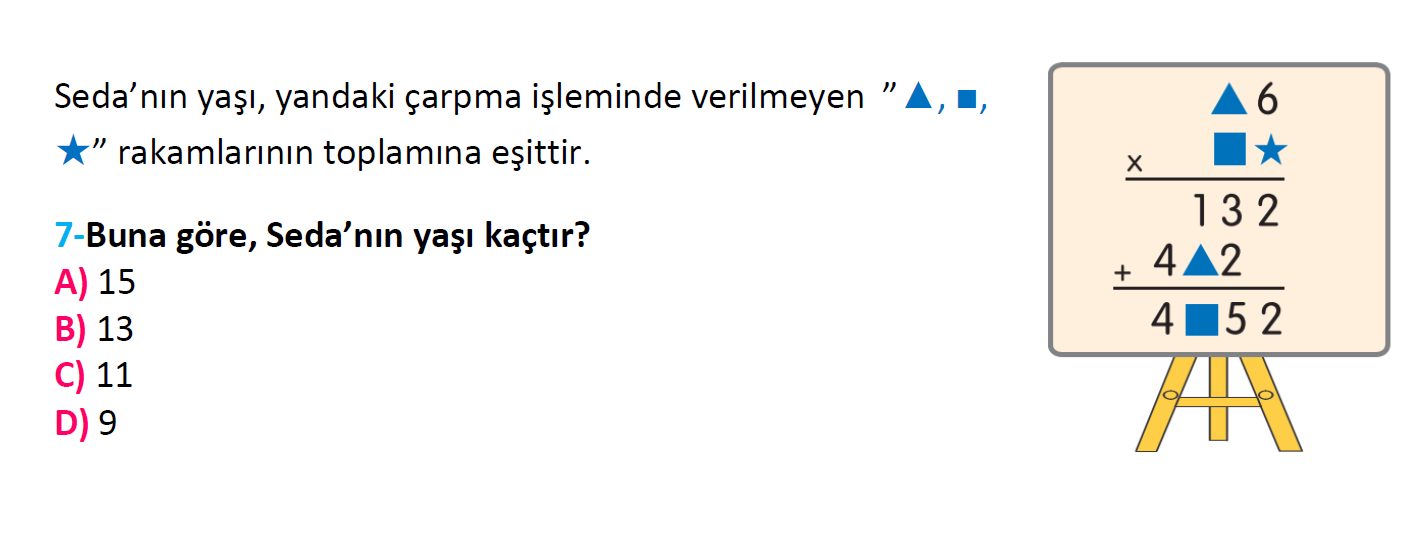 4. Sınıf Türkiye Geneli Kazanım Değerlendirme Sınavı-3