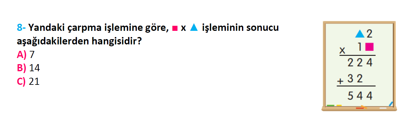 3. Sınıf Türkiye Geneli Kazanım Değerlendirme Sınavı-3