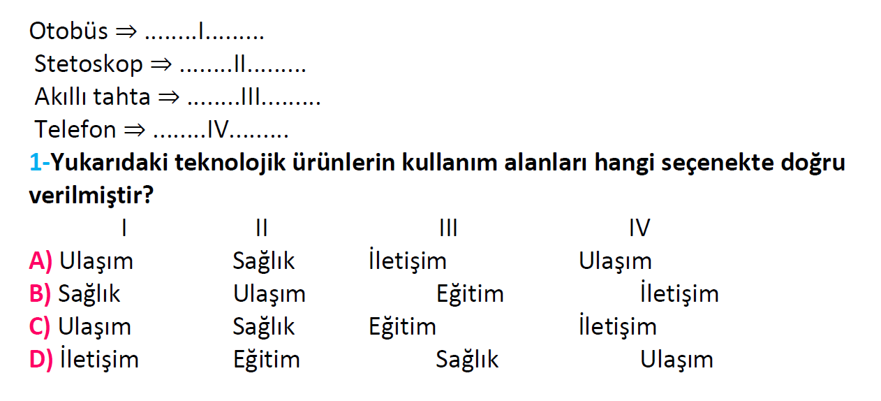 4. Sınıf Türkiye Geneli Kazanım Değerlendirme Sınavı-3