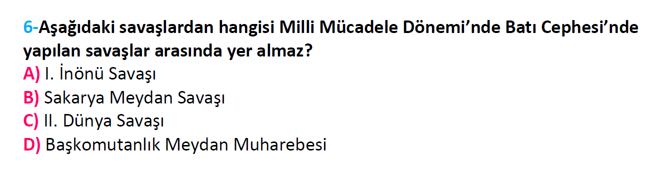 4. Sınıf Türkiye Geneli Kazanım Değerlendirme Sınavı-3