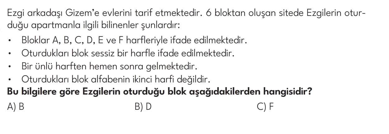 3. Sınıf Ultra Serisi Yeni Nesil Sorular