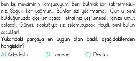 1.Sınıf Yıl Sonu Tarama -1