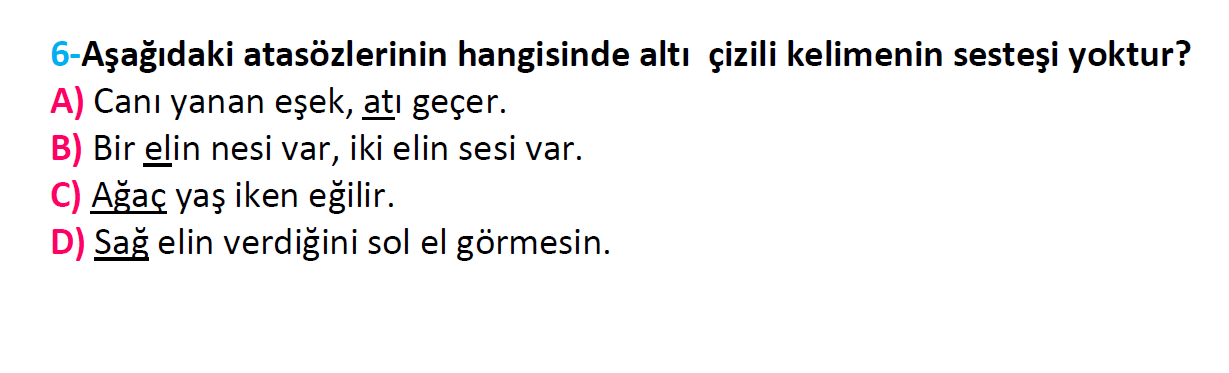 4. Sınıf Türkiye Geneli Kazanım Değerlendirme Sınavı-3