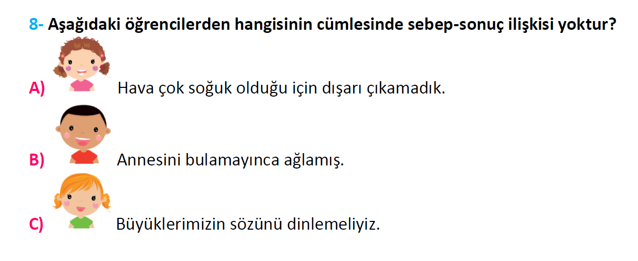 3. Sınıf Türkiye Geneli Kazanım Değerlendirme Sınavı-3